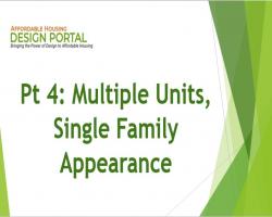 Multiple Units with Single Family Appearance